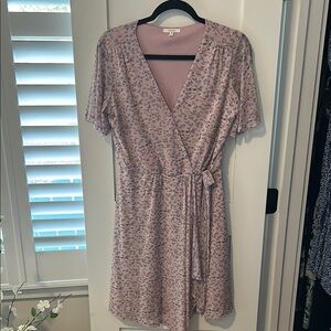 Maurice’s Floral Pink Wrap Dress